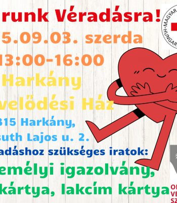 Véradás a művelődési házban!