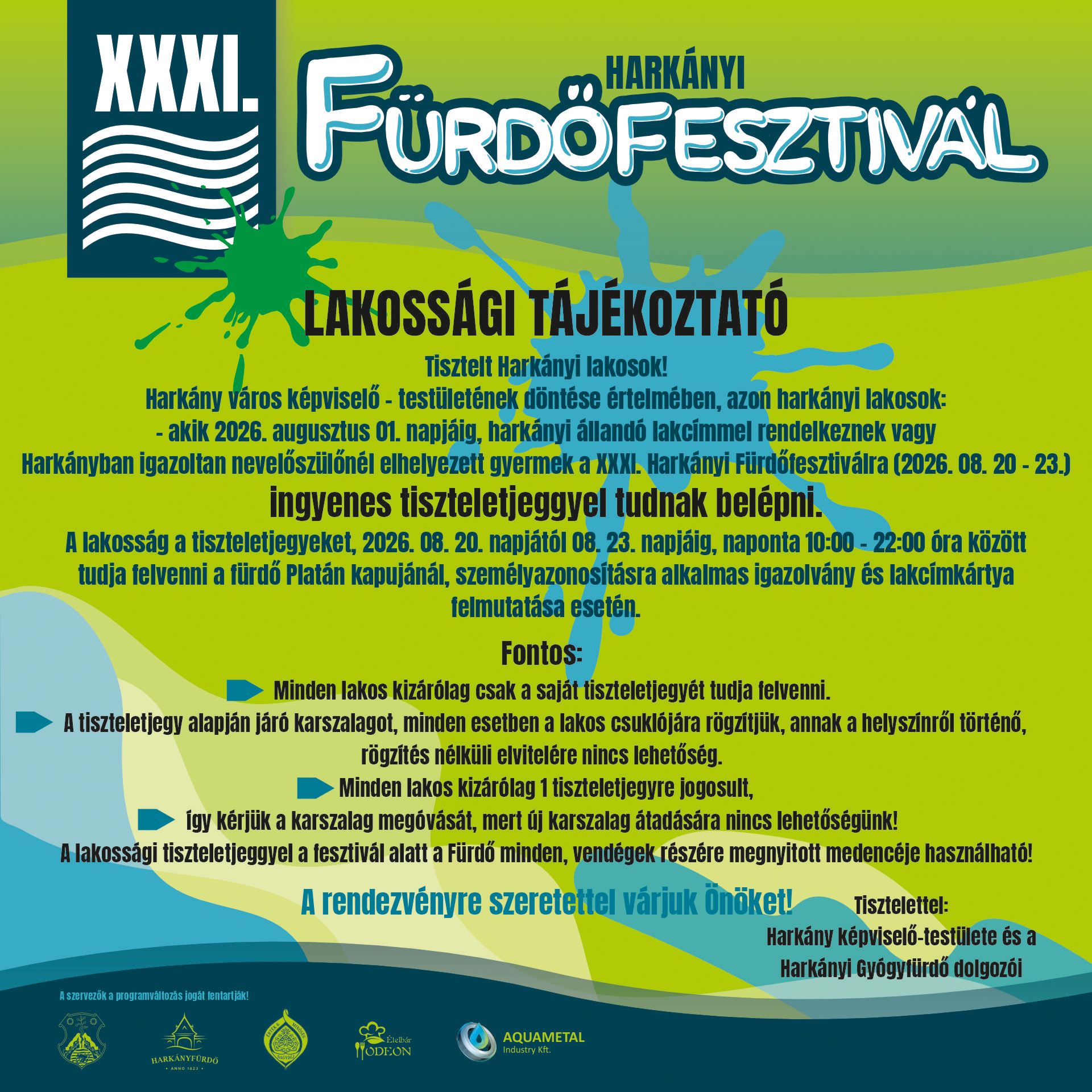 XXXI. Fürdőfesztivál